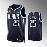 Men's Dallas Mavericks #25 Reggie Bullock Navy Statement Edition Stitched Basketball Jersey Dzhi,baseball caps,new era cap wholesale,wholesale hats